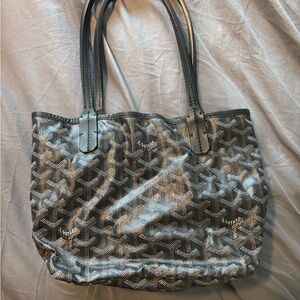 Goyard Black and Gray Tote Bag